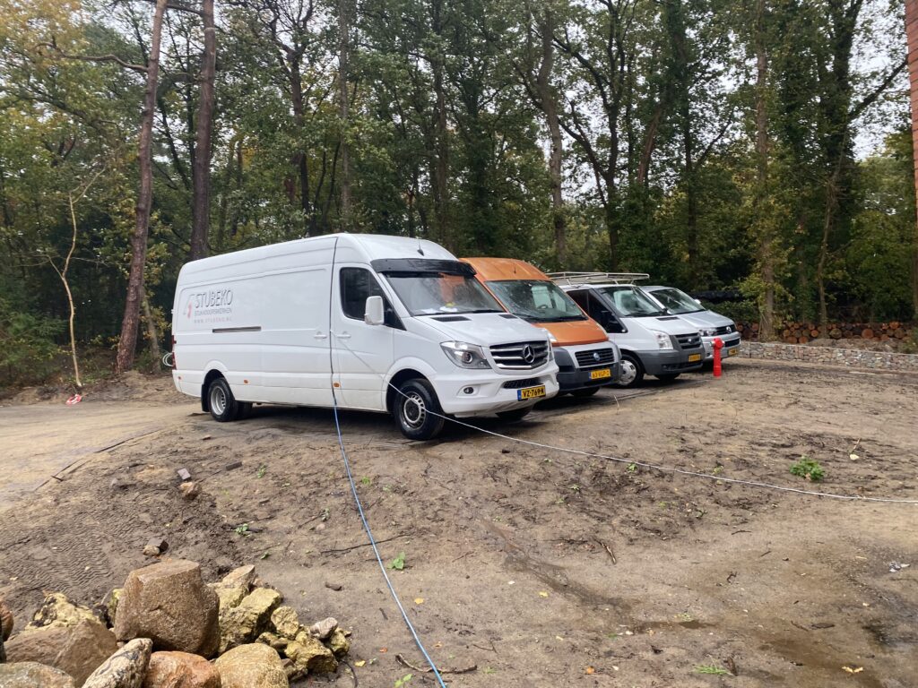 Stubeko stukadoorswerken latexspuiten bus